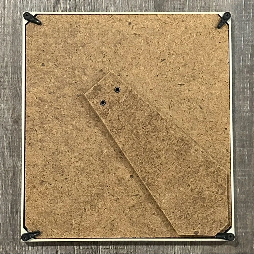 💞 6.5 Inch Square Silver 2-Photo Baby Picture Frame